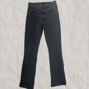 MOTHER low rise dark gray/black skinny jeans
